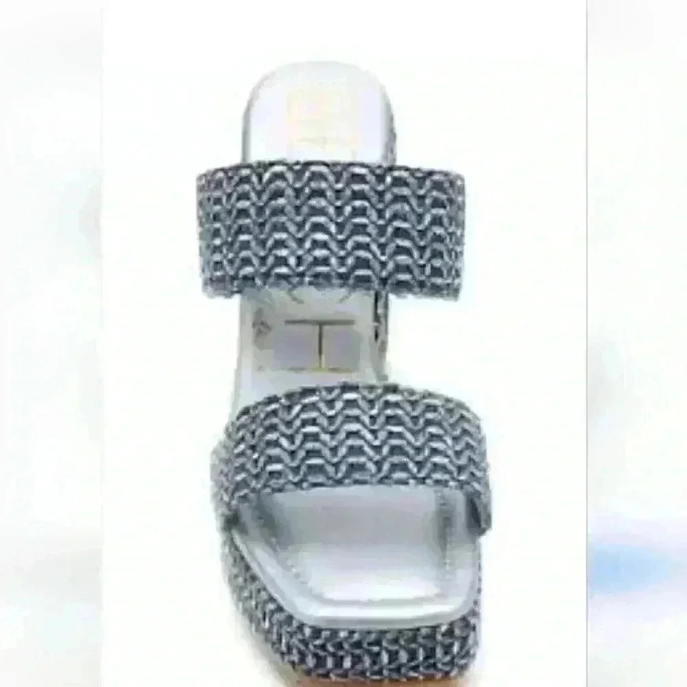 Women's Woven Blue Gray Beach Sandal by Matisse - NWT size 10